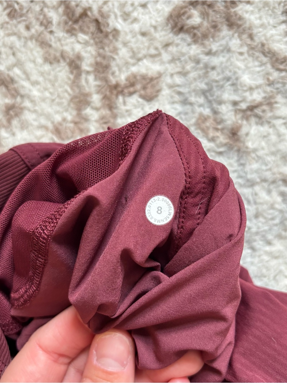 Lululemon Dance Studio Mid-Rise Jogger Red Merlot Pants Lightweight Swift Fabric - Picture 8 of 8
